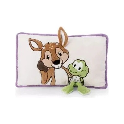 NICI Green: Възглавница за елен René и жаба Fridolin - 43 x 25 cm