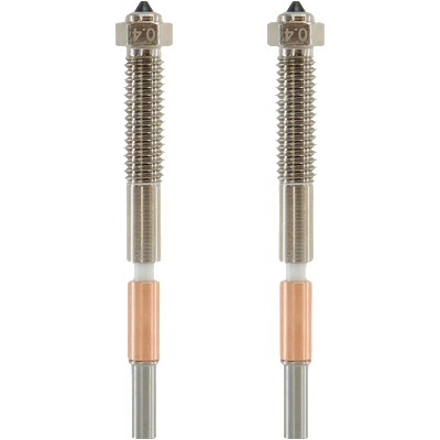 QIDI Tech Биметална дюза за Max4, комплект от 2 броя - 0, 4 mm (744581223068)