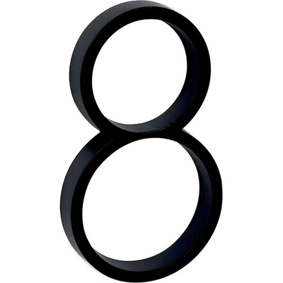 RN.125V.8.CE číslo "8" čierne Čierna
