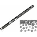 Konfety v tube hviezdy strieborné 80cm