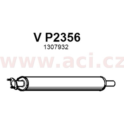 Střední díl výfuku FENNO/IMASAF ACI V P2356