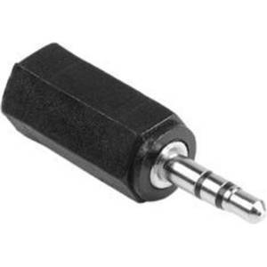 Hama Преходник HAMA 122391, 3.5mm Jack(м) към 2.5mm Jack(ж), черен (HAMA122391)