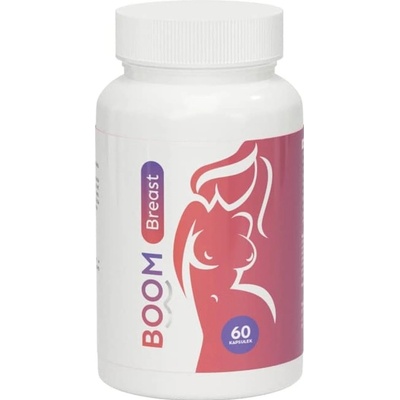 BoomBreast Food Supplement Doplněk stravy pro zpevnění a zvětšení prsou 60 kapslí