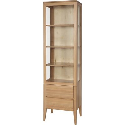 Drewmax KW438 dřevěná skříň knihovna z buku