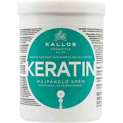 Kallos KJMN Keratin Hair Mask With Keratin And Milk Protein 1000 ml