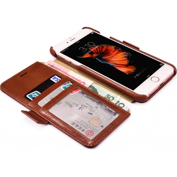 Pouzdro iCarer Vintage Wallet Case iPhone 6/6S hnědé