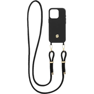 HUGO BOSS Калъф за телефон, за iPhone 16 Pro, с връзка, черн (2101070020)