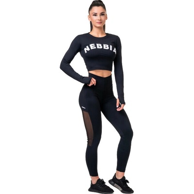 Nebbia Mesh leggings high waist 573 black