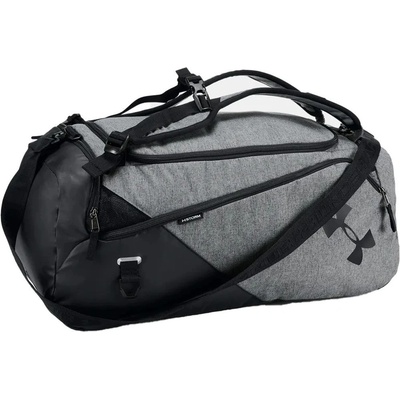 Under Armour Contain Duo MD BP Duffle 50 L Castlerock Medium Heather Black / White