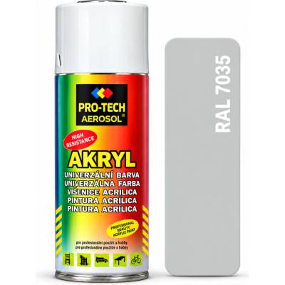 PRO-TECH akrylová farba v spreji 400 ml – sivá svetlá (RAL 7035)