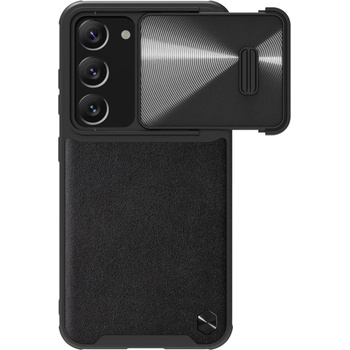 Nillkin Кейс с протектор за камера Nillkin CamShield Leather S за Samsung Galaxy S23 Plus, черен (6902048258204)