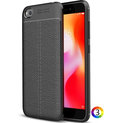 Xiaomi Redmi Go Удароустойчив Litchi Skin Калъф и Протектор