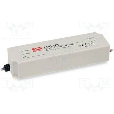 MEAN WELL LPC-100-1050 Napájecí zdroj: spínaný; LED; 100,8W; 48÷96VDC; 1050mA; 90÷264VAC