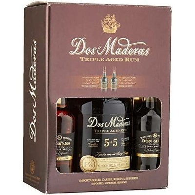 Dos Maderas Triple Aged Set 1x 5+5 0,7 l + 2x 0,1 l (holá láhev)