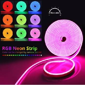 5 m ГЪВКАВ НЕОН RGB 12V ►8.80 лв/м (0452)