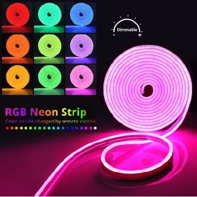 5 m ГЪВКАВ НЕОН RGB 12V ►8.80 лв/м (0452)