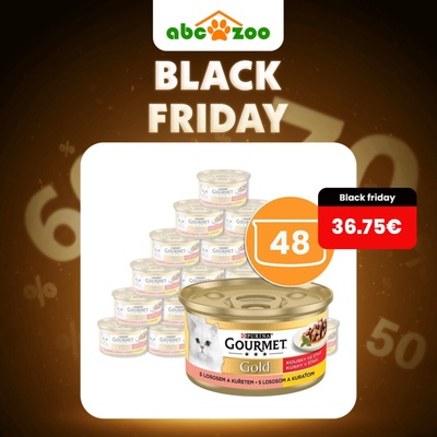 Gourmet Gold Cat losos & kura kúsky šťava 48 x 85 g