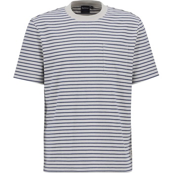 Barbour Тениска Barbour Frensham Striped T-Shirt - Oatmeal
