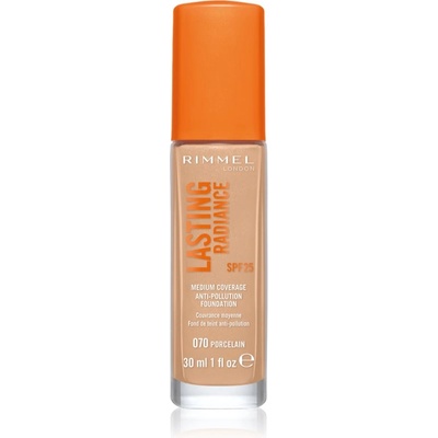 Rimmel Lasting Radiance озаряващ фон дьо тен SPF 25 цвят 070 Porcelain 30ml