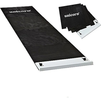 Unicorn gumový koberec 4 dielny čierny