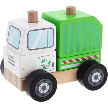 Trefl Трефл: Дървена играчка камион за боклук (61764)