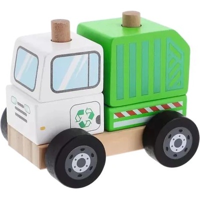 Trefl Трефл: Дървена играчка камион за боклук (61764)