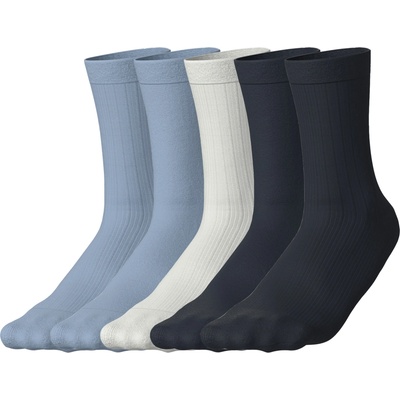 Esmara dámské ponožky s BIO bavlnou 5 párů modrá / bílá / navy modrá – Zbozi.Blesk.cz