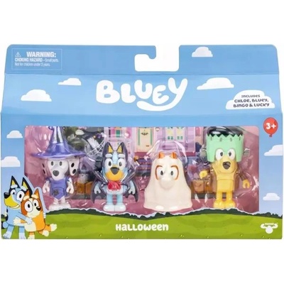 TM Toys Bluey: Комплект за парти с костюми за Хелоуин - 4 части (BLU17655)