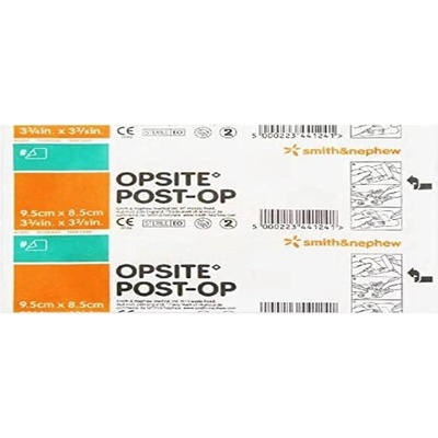 SMITH and NEPHEW Opsite Post-Op 9,5cm x 8,5cm, absorpční krytí s polštářkem pro krytí pooperačních ran 20 ks
