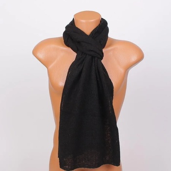 Image 1 of Елегантен мъжки шал в черно