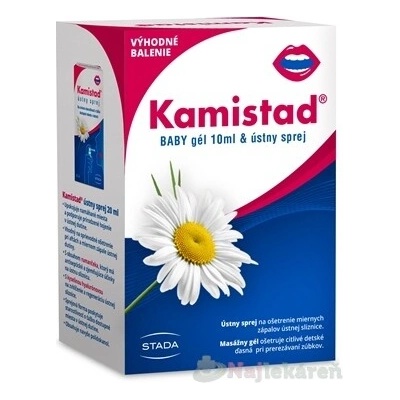 STADA Kamistad coopack Baby gel & ústní sprej gel 10 ml + sprej 20 ml