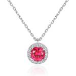 Silenti Jewelry Сребърно колие "Рубин