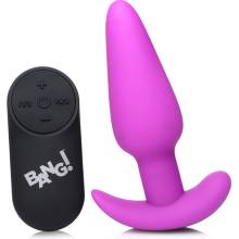 Bang! 21X Silicone Butt Plug with Remote Purple