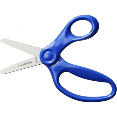 Fiskars Detské nožnice so zaoblenou špičkou, modré, 13 cm (6+) 1064069