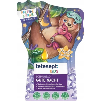 Tetesept Dobrou noc Pěna do koupele s fialovým efektem pro děti 40 ml