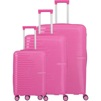 Комплект пътни куфари Travelite Pacific S, M, L Pink Travelite | Rozov | ЖЕНИ | UNI