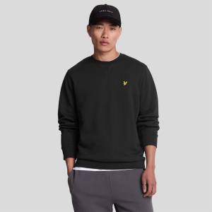 Lyle & Scott Футболна фланелка Lyle and Scott Football For All Graphic Sweatshirt - Black