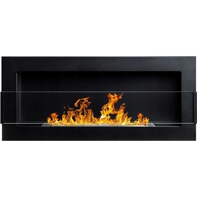 Biokominki Nástěnný bio krb GMT 90 x 40 x 12,5 cm černý matná struktura