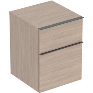 Geberit iCon - Страничен шкаф 45x60x48 см, 2 чекмеджета, дъб 502.315. JH. 1 (502.315.JH.1)