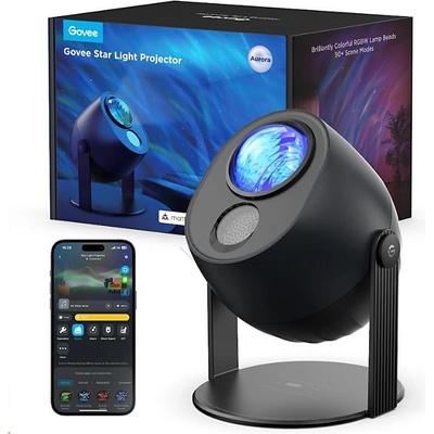 Govee - LED RGBW Galaxy Осветление Projector Pro Wi-Fi Matter (GV0061)