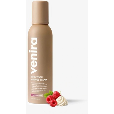 VENIRA šlehačková sprchová pěna, raspberry & cream, 200 ml