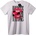 NOONEBRAND Тениска Устни и френски слоган - L, White