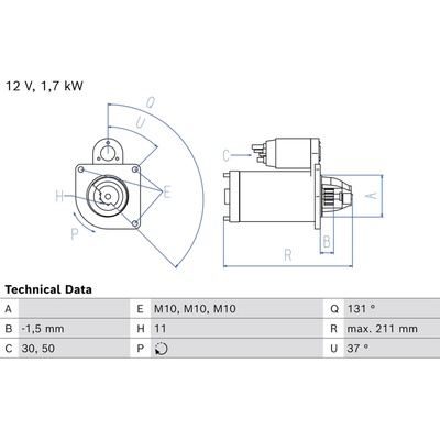 BOSCH Štartér 0 986 026 710