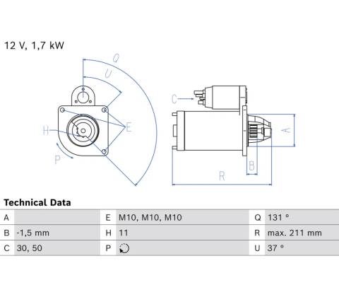 BOSCH Štartér 0 986 026 710