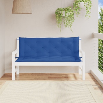 Image 1 of vidaXL Възглавници за градински пейки 2 бр синьо 150x50x7 см плат (361707)