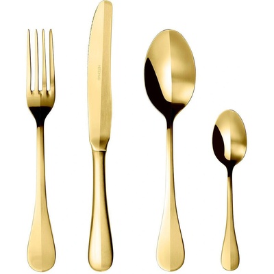 Herdmar (Португалия) Прибори за хранене HERDMAR ROCCO със златно PVD покритие - 24 части (Herdmar 089-3024-0117-200-00A9)