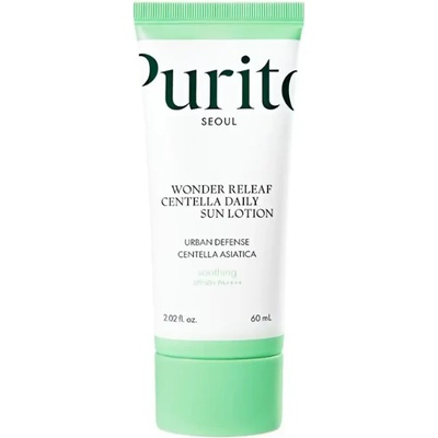 PURITO Wonder Releaf Centella Daily Sun Lotion SPF 50+ PA++++ - Лек слънцезащитен лосион 60мл