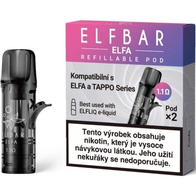 Elfbar ELFA PRO cartridge 1,1 ohm 2 ks