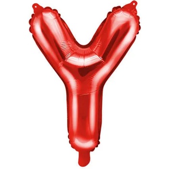 Image 1 of PartyDeco Балон от фолио Mini - Буква Y 35см червен