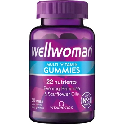Vitabiotics Wellwoman Gummies [60 желирани бонбони] Горски плодове